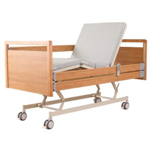 Lit de soins à domicile électrique en bois à 3 fonctions