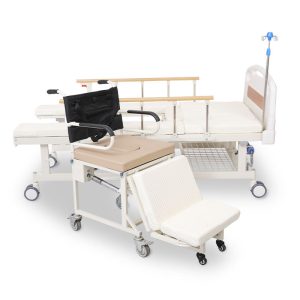 Lit de soins à domicile pour fauteuils roulants